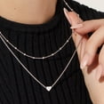 thumbnail image 3 of Collar de plata de ley 925 Silvora♥ con inicial de corazón letra A, 3 of 8