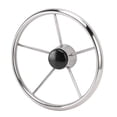 thumbnail image 1 of Style Stainless Boat Steering Wheel, 13-1/2 Inch Boat Steering Wheel Easy Installation  for Yacht Speedboat Pontoon, 1 of 7