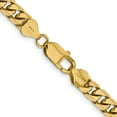 thumbnail image 3 of 14K Yellow Gold Curb Chain Styles Necklace 24 inch 6.25 mm Solid Miami Cuban Link with Lobster Clasp, 3 of 4