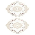 thumbnail image 1 of Salvamanteles de Encaje Retro Unique Bargains 2 Paquetes 12X17 pulgadas beige, 1 of 7