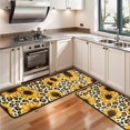 thumbnail image 3 of Kitchen Rugs Sets Of 2,Leopard Sunflower Pattern Anti Fatigue Kitchen Mat Rugs Non Slip Washable,Decorative Kitchen Floor Mats for Kitchen,Sink,Laundry,17"x47"+17"x47", 3 of 5