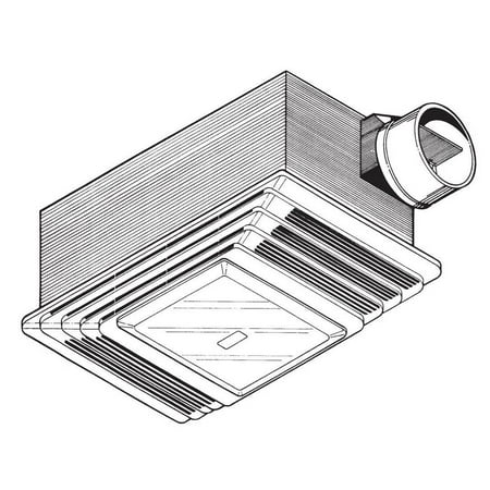 Broan 696 Bathroom Bath Ceiling Exhaust Ventilation Fan Vent And