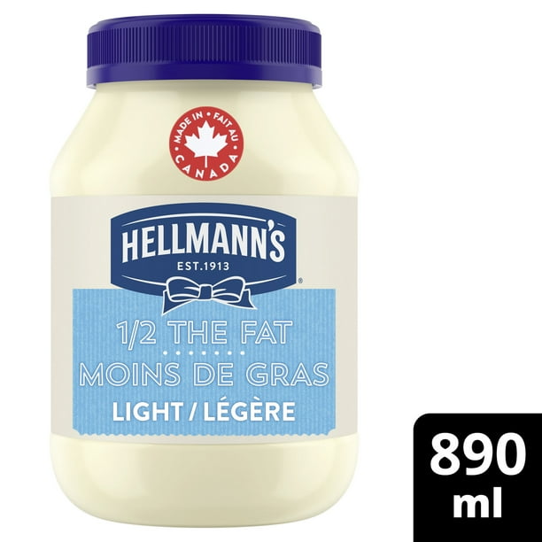 Hellmann's Light ½ Fat Mayonnaise Type Dressing, 890 mL, Mayonnaise