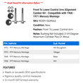 thumbnail image 2 of Front To Lower Control Arm Alignment Camber Kit - Compatible with 1968 - 1971 Mercury Montego 1969 1970, 2 of 2
