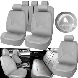 Paw Print Car Seat Covers Grey/Black - (Set of 2) Paw Print Car Seat Covers Grey/Black - (Set of 2)