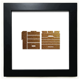 thumbnail image 1 of Aliento la riqueza reputacion calidad valor Mesa de pared con marco cuadrado negro, 1 of 4