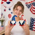thumbnail image 4 of Independence Day Gnome Building Blocks, DIY Patriotic Themed Dwarf Figure Model Kit, Creative 4th of July Brick Set For Holiday Decor And Assembly Fun, 4 of 6