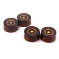 thumbnail image 2 of EeaseCA 4 PCS/ Set Round Guitar Knobs Volume Tone Control Knobs Rotary Knobs for Epiphone Style Electric Guitar Parts Replacement (Tea Color), 2 of 7