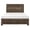 Rustic Brown, variant on Engineered Wood Bed - Queen Size - Bedroom Setup - Subtle Framing Design