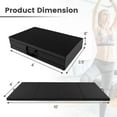 thumbnail image 3 of Costway 10' x 4' x 2" 4-Panel Folding Exercise Mat with Carrying Handles for Gym Yoga Black, 3 of 10