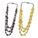 thumbnail image 1 of 2 piezas collares bohemio hecho colgante collar joyería -1pc amarillo y 1pc, 1 of 9