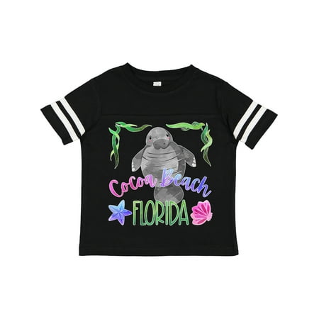

Inktastic Cocoa Beach Florida Cute Swimming Manatee Gift Toddler Boy or Toddler Girl T-Shirt