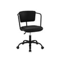 thumbnail image 4 of Walker Edison Modern 31” Adjustable Woven Fabric Desk Chair, Black, 4 of 10