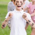 thumbnail image 4 of shiyou-Wolf Temporary Tattoos, 10 Sheets, 80 Patterns, Multicolor, Water Resistant, Kids, Party Favors & Decorations, 4 of 4
