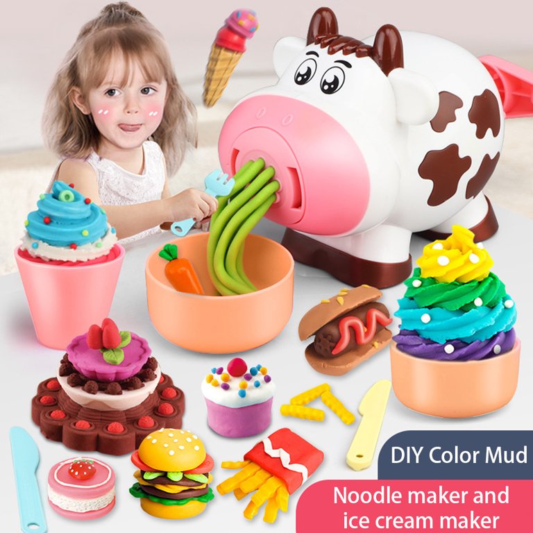 Kitchen Creations Ice Cream Party Playset Playdough Tool Set for
