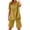 Earthy Yellow, variant on Linen Short Sets for Women - Short Sleeve Shirts & Wide Leg Shorts Loose fit Casual 2 piece Cotton Linen Sets Outfits Dark Purple XXL