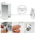 thumbnail image 4 of Corde à Linge Extensible Réglable Imperméable Rétractable Corde à Linge Murale Haute Performance Corde à Linge pour Usage Intérieur jusqu'à 4,2 m de Long Corde à Linge, 4 of 5