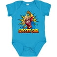 thumbnail image 3 of Inktastic Soccer Girl Superhero Girls Baby Bodysuit, 3 of 5