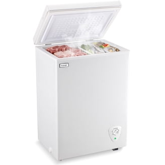 LifePlus 3.5 Cu.ft. Chest Freezer, Compact Deep Freezer for Home
