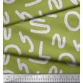 thumbnail image 2 of Soimoi Poly Georgette Fabric Alphabets,Waves & Fish Artistic Printed Fabric 1 Yard 42 Inch Wide, 2 of 3