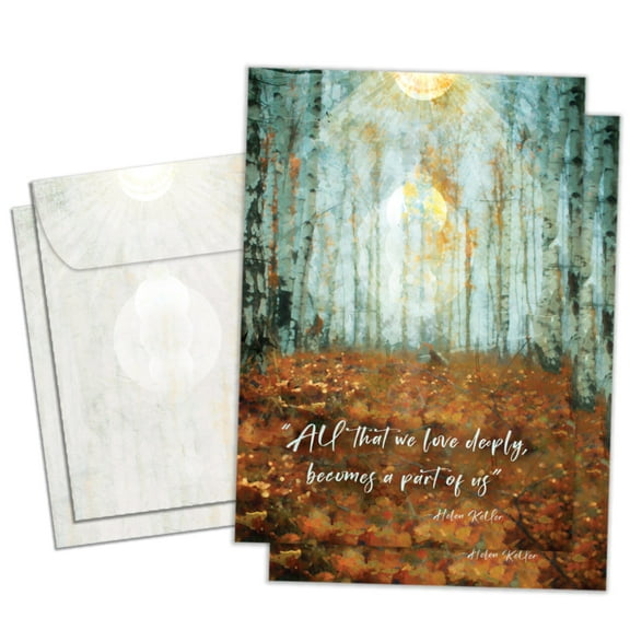 Tree-Free Greetings Sympathy Greeting Card 2 Pack, 100% Recycled Paper, 5 x 7, Part of Us (GT69303)