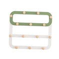 thumbnail image 4 of Ganchos de madera para abrigos, sombreros, armarios, salas de estar y baños. soporte de pared verde, 4 of 9