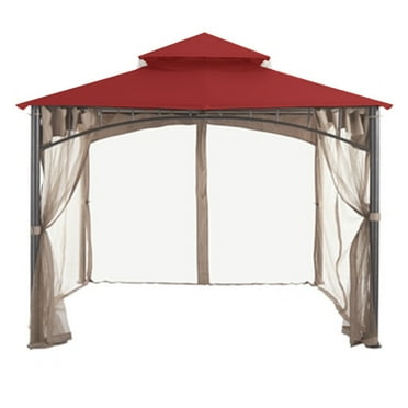 Garden Winds Replacement Canopy Top Cover for the Gardena Gazebo - Cinnabar