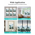 thumbnail image 6 of Window Privacy Film Dark Green Ombre Forest Stained Glass Window Film Decorative Sun Block Window Cover Watercolor Tree Window Clings Static Adhesive Sticker for Bathroom 17.7"x78.7", 6 of 6