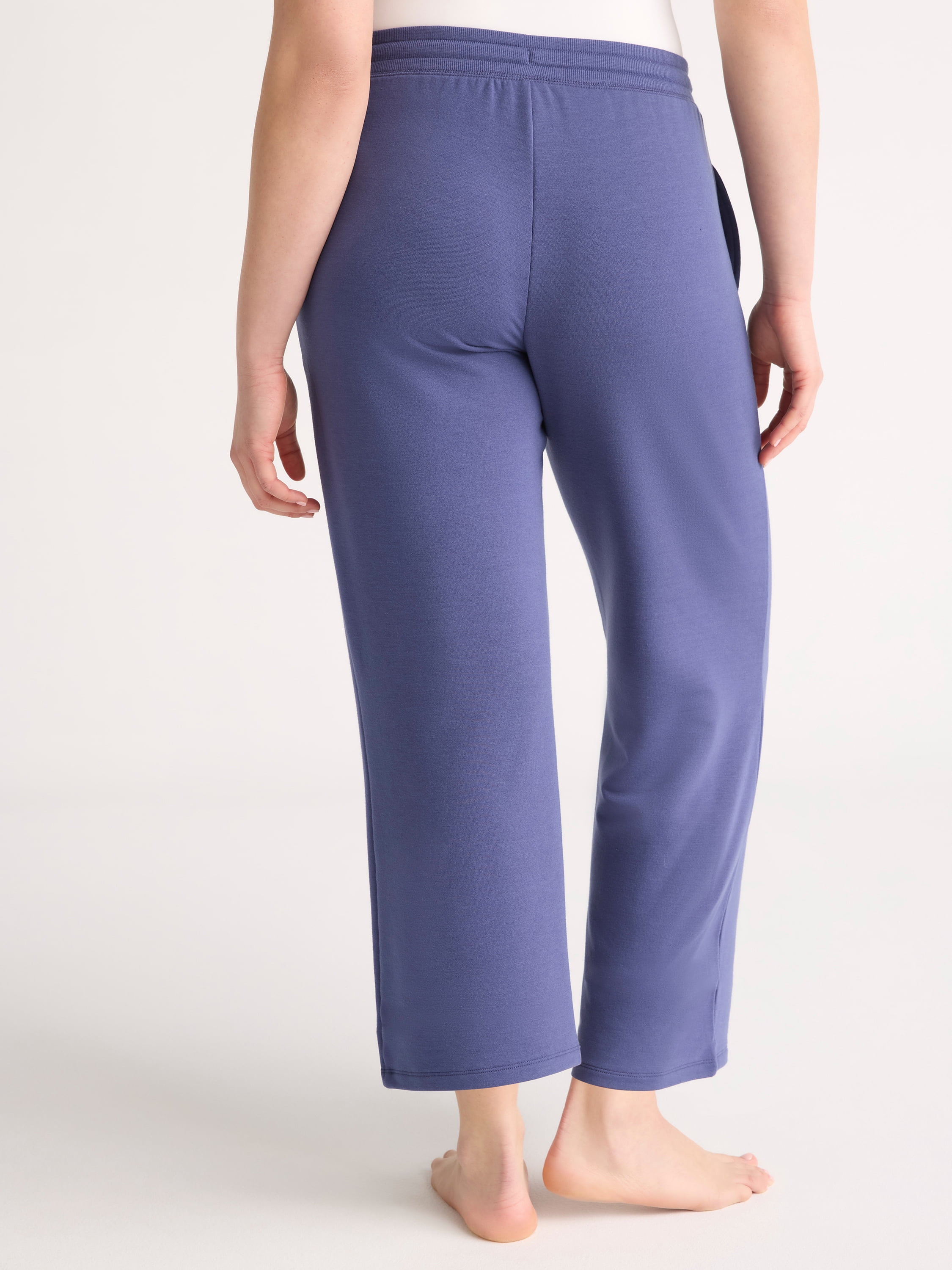 Joyspun Women's French Terry Capri Sleep Pants, 25'' Inseam, Sizes XS-3X