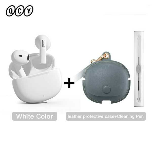 QCY T20 TWS Auriculares inalámbricos Bluetooth 5.3 Auriculares 68ms Baja latencia 13mm Controlador HIFI Auriculares 4 Mics + ENC Auriculares de llamada HD Tan Jianjun unisex