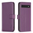 thumbnail image 4 of SaniMore Case for Google Pixel 7 Pro (6.7" 2022), PU Leather Flip Folio Book Protective Cover with Cash Pocket Magnetic Clasp Credit Card Holder Kickstand Men Women TPU Shockproof Wallet Shell, Purple, 4 of 11