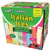 Wyler's Authentic Variety Pack Assorted Fruit Italian Ices, 2 oz, 96 Ct