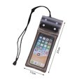 thumbnail image 3 of CSChome Phone Storage Bag Transparent Waterproof Airbags Touch Screen Swimming Rafting Mobile Phone Water Sports, 3 of 7
