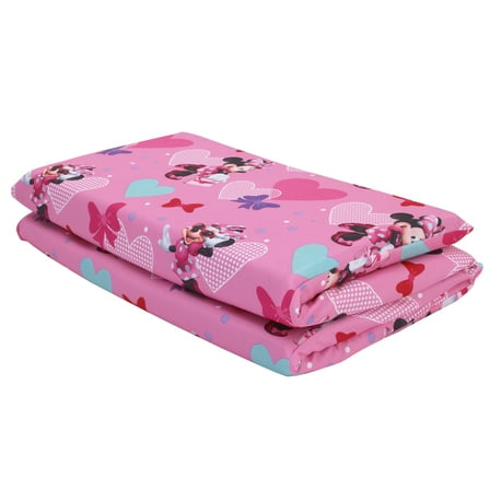 Disney Minnie Mouse Pink Toddler Nap Pad Sheet, Size 19 x 44"