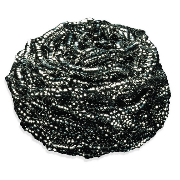 (Price/Case)Essentials Extra Large Stainless Steel Scrubber 1.75 Ounces Per Scrubber - 12 Per Pack - 1 Per Case