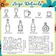 thumbnail image 2 of Troqueles de corte de botellas de vino con diseño lineal para la creación de tarjetas, troqueles de marco, troqueles de acero al carbono, plantillas de bordes, plantillas para scrapbooking y repujado., 2 of 9
