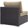 thumbnail image 6 of Modway Convene 8-Piece Outdoor Patio Sectional Set in Espresso/Mocha, 6 of 6