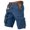 Dark Blue, variant on 250 Anniversary Usa Cargo Shorts for Men Loose Fit Tactical Shorts with Multiple Pockets and Printed Lettering Design Camping Pants Men Army Green L