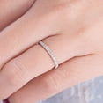 thumbnail image 2 of SOLITAIRE JEWELS 1.5mm Round Brilliant Cut Full Eternity Stacking Wedding Band for Women, 14k Yellow Gold Solitaire Ring, 2 of 4