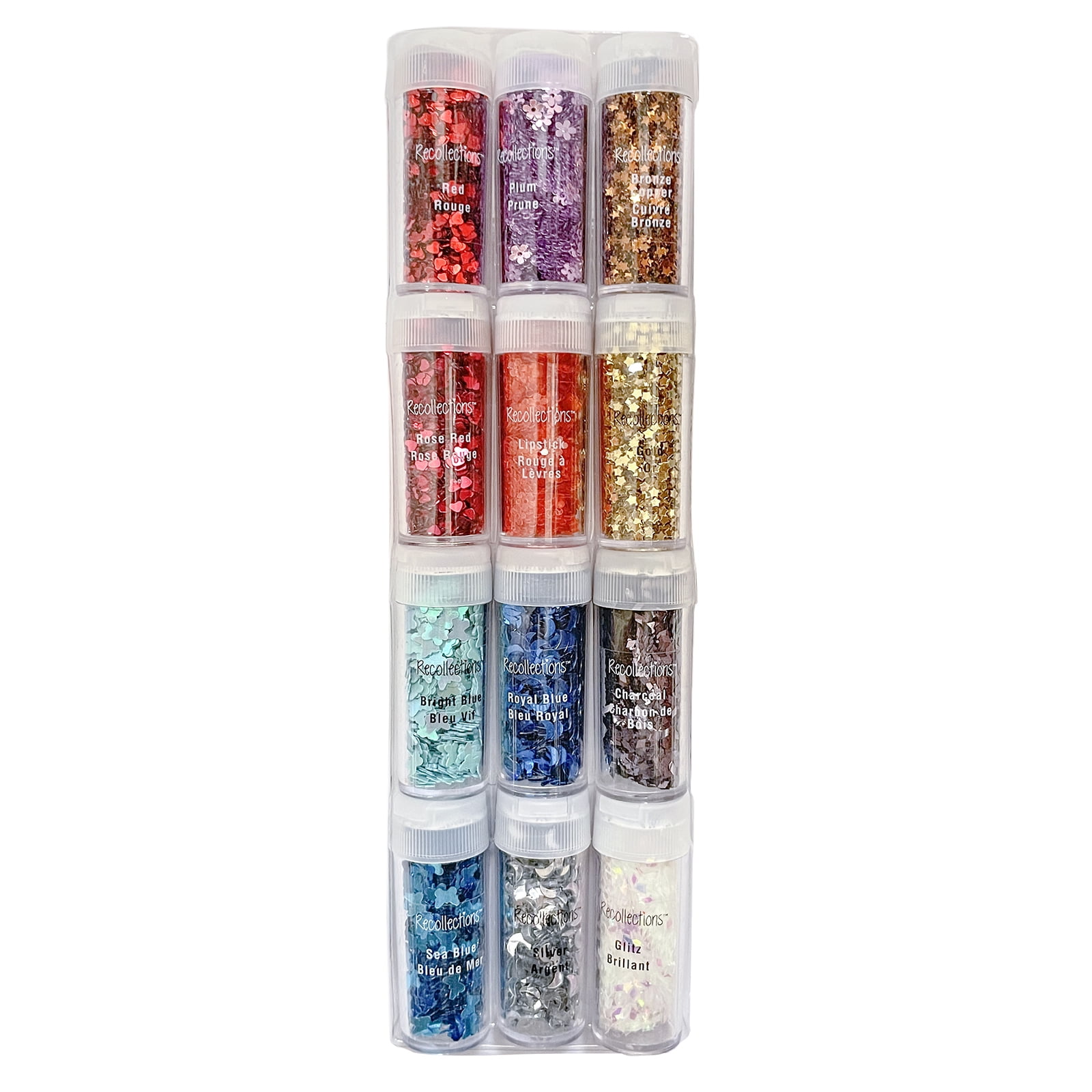 Recollections Glitter Shapes Pack, 6 Packs: 12 ct. (72 total)