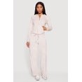 thumbnail image 3 of Women's Velour Long Sleeve Solid Zip Front Hoodie, 3 of 5