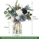 thumbnail image 3 of Arreglo de flores artificiales CEWOR, flores falsas con jarrón, 3 of 7