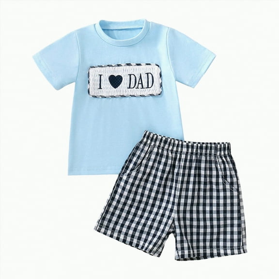 Toddler Boys Clothes Baby Boy Summer Kids Spring Plaid Print Short Sleeve Basketball 0 3 6 12 18 24 Months Tops And Shorts Shirt and Jogger 2PCS