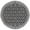 Black/Ivory, variant on SAFAVIEH Courtyard Wasif Geometric Indoor/Outdoor Area Rug, Ivory/Black, 6'7" x 6'7" Round