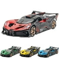 thumbnail image 2 of 1:32 Bugatti Bolide Alloy Car Model Diecast Sports Car With Sound Light For Collection Kids Gifts, 2 of 9