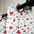 thumbnail image 3 of Ambesonne Valentines Grommet Curtain, Arrows of Cupid, 50" x 120", Black Red White, 3 of 6