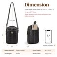 thumbnail image 5 of S-ZONE Small Crossbody Bags for Women Trendy RFID Blocking Cell Phone Purse Vegan Leather Shoulder Bag with Card Slots, 5 of 7