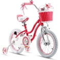 thumbnail image 1 of RoyalBaby Stargirl Vélo d'Extérieur pour Enfants 12 Pouces avec Roues Stabilisatrices, Rose, 1 of 12