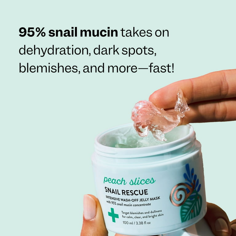 Peach Slices Snail Rescue Intensive Wash-Off Jelly Mask with Snail