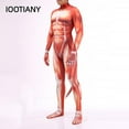 thumbnail image 4 of Iootiany Costumes de Cosplay d'Halloween Anime Huskies Animal Justaucorps Imprimé Léopard Unisexe Polyester Spandex avec Queue pour Adulte, 4 of 5